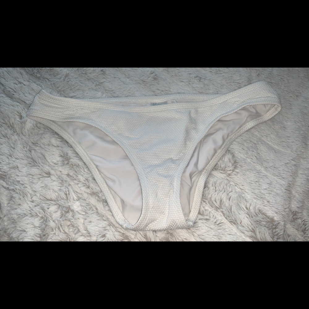 White bikini bottoms